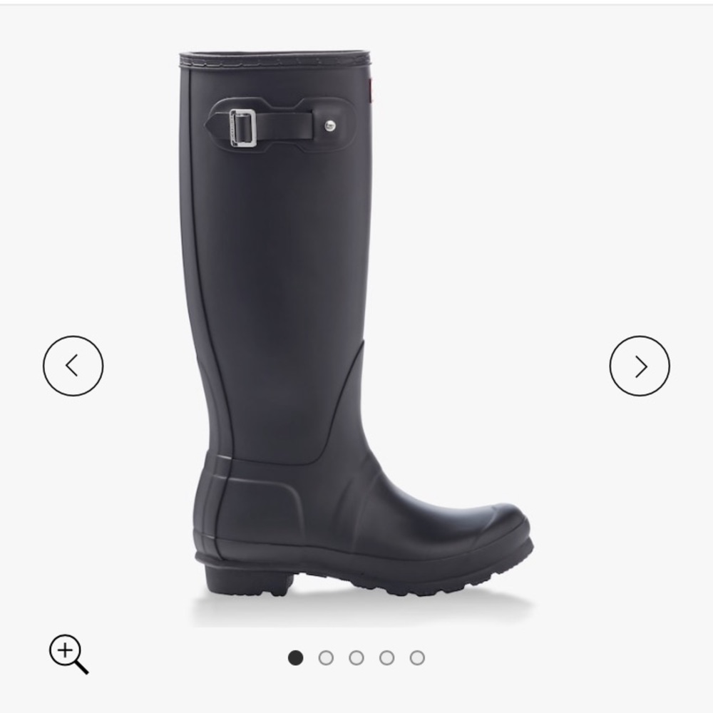Size 9 Tall Matte Black Hunter Boots